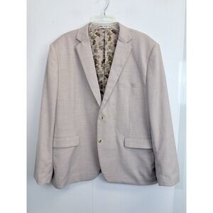 GRACE KARIN Men's Blazer Suit‎ Jacket Size 2XL 50R Tan Sports Coat